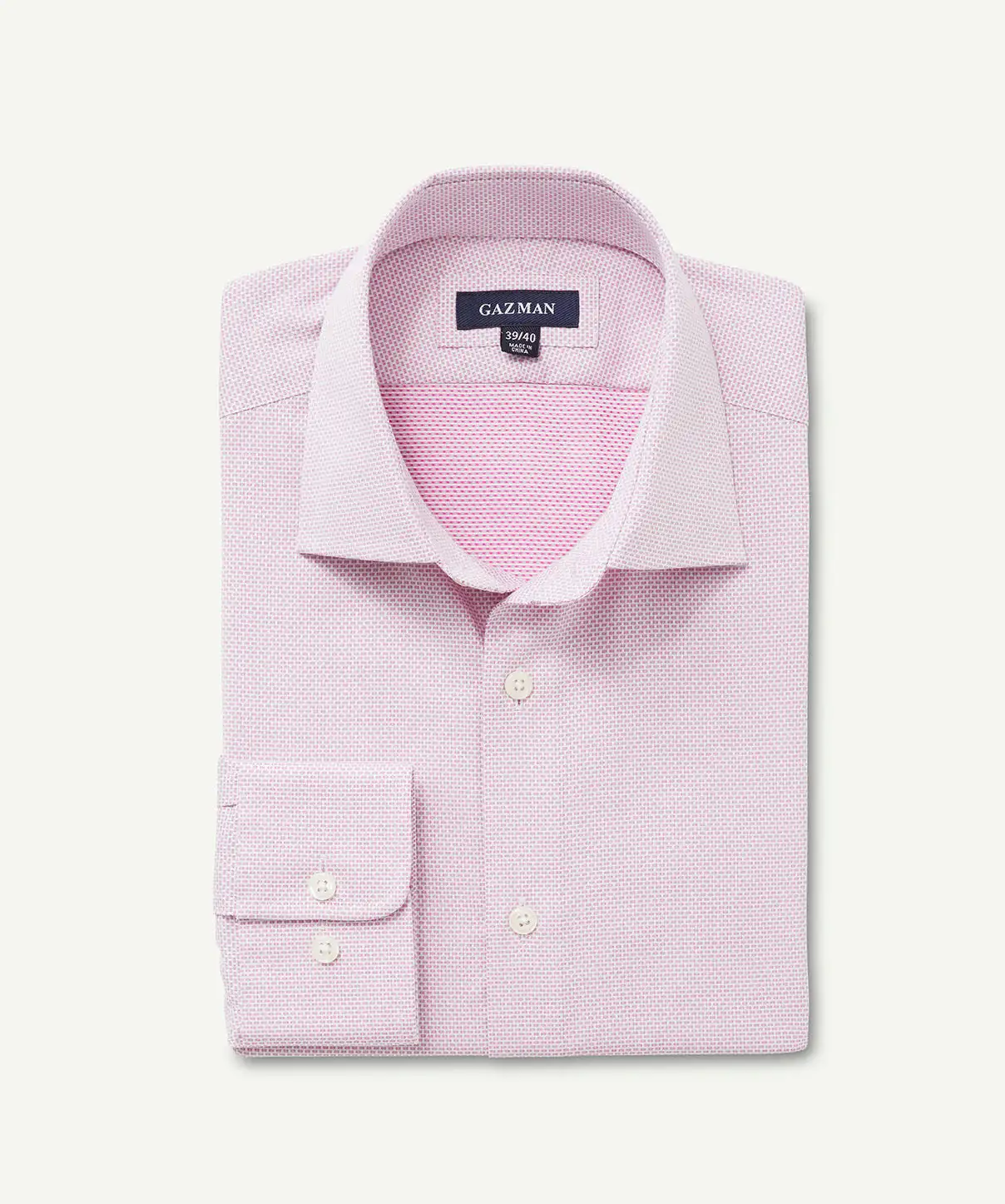 Gazman Easy Care Dobby Business Shirt - Pink 3 Gazman Easy Care Dobby Business Shirt - Pink