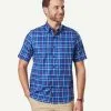 Gazman Easy Care Oxford Check Short Sleeve Shirt - Navy -Cheap Gazman Store 1 34241998 b6b4 4046 9095 08d51202aa97
