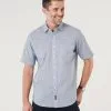Gazman Casual Grid Print Short Sleeve Shirt - Navy -Cheap Gazman Store 1 458ba6cc 4b39 4e9b be74 c096e0fa5dc2