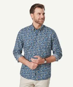 Gazman Casual Floral Print Long Sleeve Shirt - Multi Print