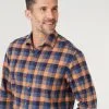 Gazman Brushed Twill Box Check Shirt - Orange -Cheap Gazman Store 1 4d2d8b68 e0a2 4553 8784 fc697b043478