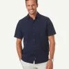 Gazman Tonal Seersucker Short Sleeve Shirt - Dark Navy -Cheap Gazman Store 1 58c4d609 775b 403c 922e d7b891cb0577
