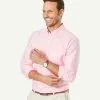 Gazman Casual Oxford Long Sleeve Shirt - Pale Pink -Cheap Gazman Store 1 62233738 6bd2 4f0c a841 2426472b6494