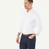 Gazman Tailored Fit Easy Care Oxford Shirt - White -Cheap Gazman Store 1 67fbe521 ce14 4f26 8360 793cf207d820