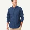Gazman Tailored Easy Care Check Long Sleeve Shirt - Navy -Cheap Gazman Store 1 690c7787 f1a6 4b3a b5e2 448295f400f4
