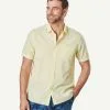 Gazman Casual Textured Linen Blend Plain Shirt - Yellow -Cheap Gazman Store 1 6cb33eb8 4fe1 4a1b 9ce8 6c3d40f2adaa