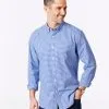 Gazman Tailored Fit Stretch Gingham Shirt - Royal -Cheap Gazman Store 1 6ebd51f1 b83a 49ae afef 8540df855b07