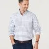 Gazman Brushed Twill Check Shirt - White -Cheap Gazman Store 1 753ed4e1 0f15 40e0 a0da d057a7625a20
