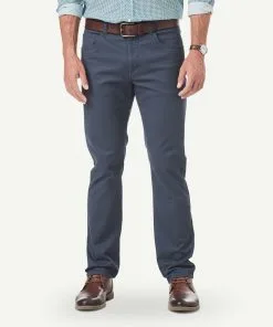 Gazman Stretch Bedford Cord Pants - Indigo
