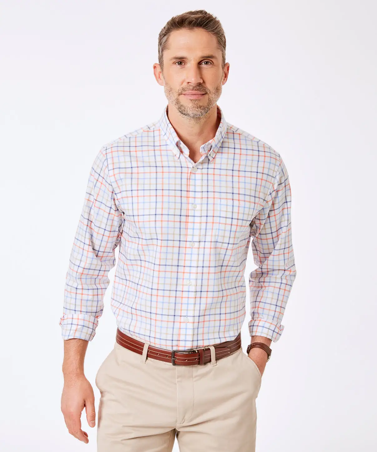 Gazman Tailored Fit Easy Care Check Shirt - Multi Check 3 Gazman Tailored Fit Easy Care Check Shirt - Multi Check