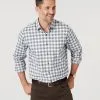 Gazman Brushed Jaspe Twill Check Shirt - Ecru -Cheap Gazman Store 1 835563e7 48b1 40e1 afe8 a520242ff72d