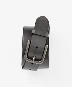 Gazman Weekend Leather Belt - Black