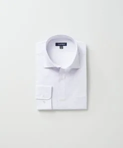 Gazman Easy Care Circle Print Business Shirt - Lilac