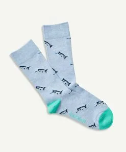 Gazman Non Tight Marlin Sock - Blue Marle