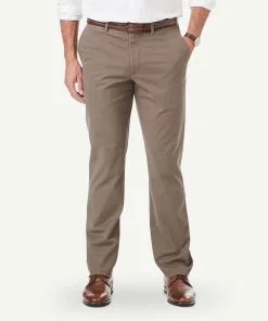 Gazman Comfort Chino Pants - Walnut