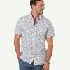 Gazman Tailored Fit Fish Print Short Sleeve Shirt - White 1 Gazman Tailored Fit Fish Print Short Sleeve Shirt - White -Cheap Gazman Store 1 b2800cf6 e058 466b 9021 bfb3a5419106