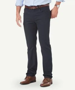Gazman Stretch Bedford Cord Pants - Navy