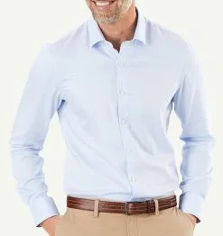 Gazman Tailored Fit Easy Care Oxford Shirt - Sky Blue -Cheap Gazman Store 1 da712eff 44a7 4155 828b 435752df4abf