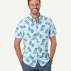 Gazman Tailored Fit Linen Blend Pineapple Short Sleeve Shirt - Turquoise 1 Gazman Tailored Fit Linen Blend Pineapple Short Sleeve Shirt - Turquoise -Cheap Gazman Store 1 dfb0acd0 71ad 4e5b a8d3 d9d64be1ea52