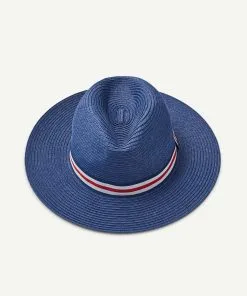 Gazman Paper Braid Safari Hat - Navy