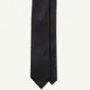 Gazman Silk Texture Plain Tie - Black
