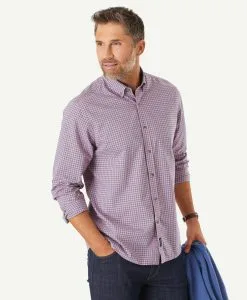 Gazman Casual Gingham Check Shirt - Red