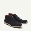 Gazman Hush Puppies Desert Boots - Navy Suede