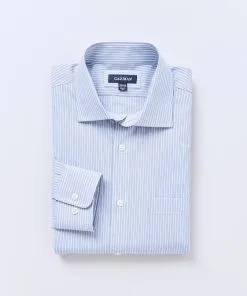 Gazman Classic Jaspe Business Shirt - Blue