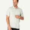 Gazman Linen Plain Short Sleeve Shirt - Sage -Cheap Gazman Store 1 f6ac22ad 5444 471c 9723 12d4ac7e5162
