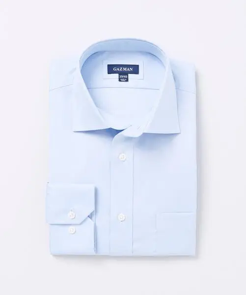 Gazman Easy Care Plain Cotton Business Shirt - Sky Blue 4 Gazman Easy Care Plain Cotton Business Shirt - Sky Blue - Image 2