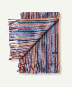 Gazman Fine Multi Stripe Scarf - Multi