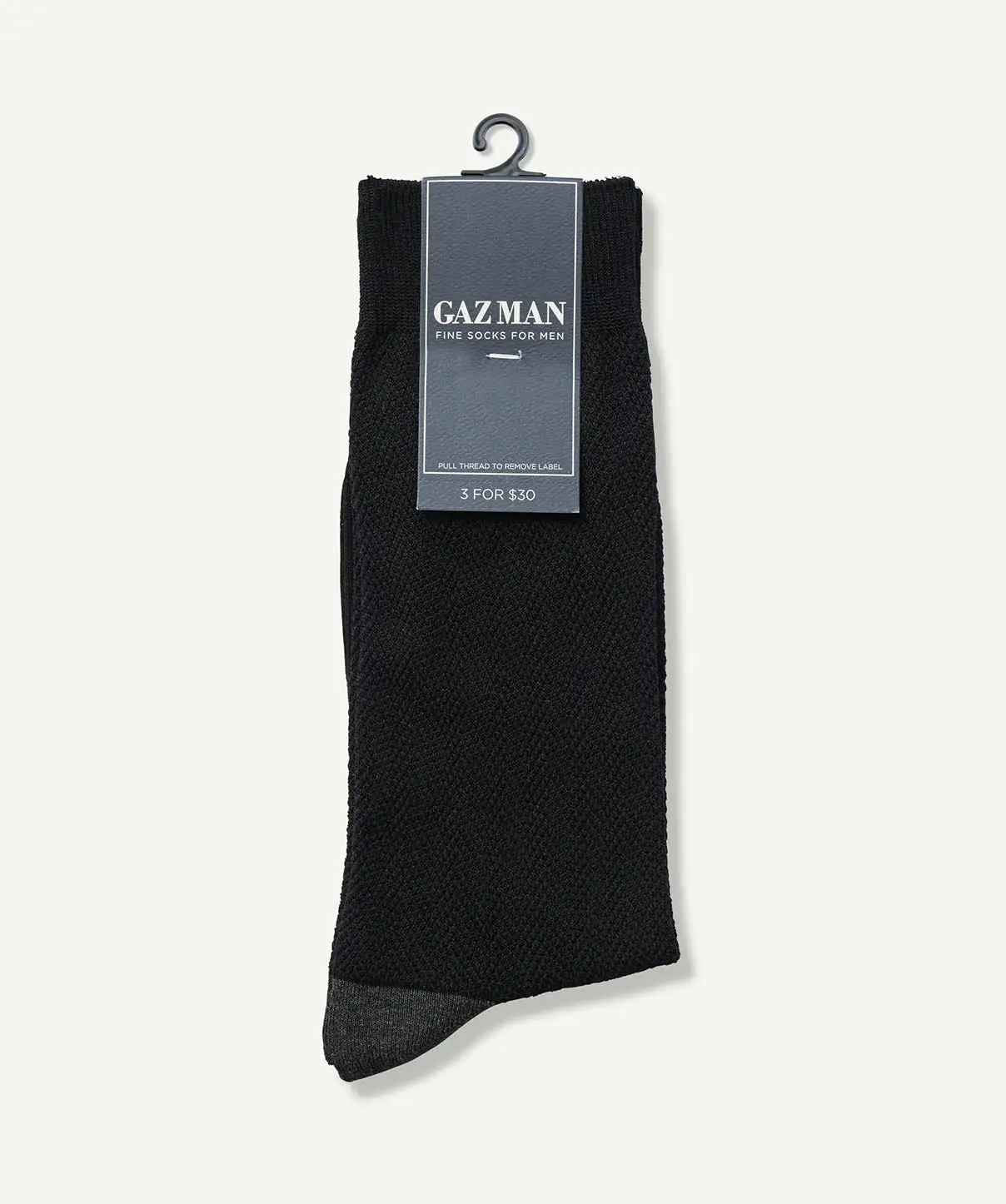 Gazman Textured Sock - Black 4 Gazman Textured Sock - Black - Image 2