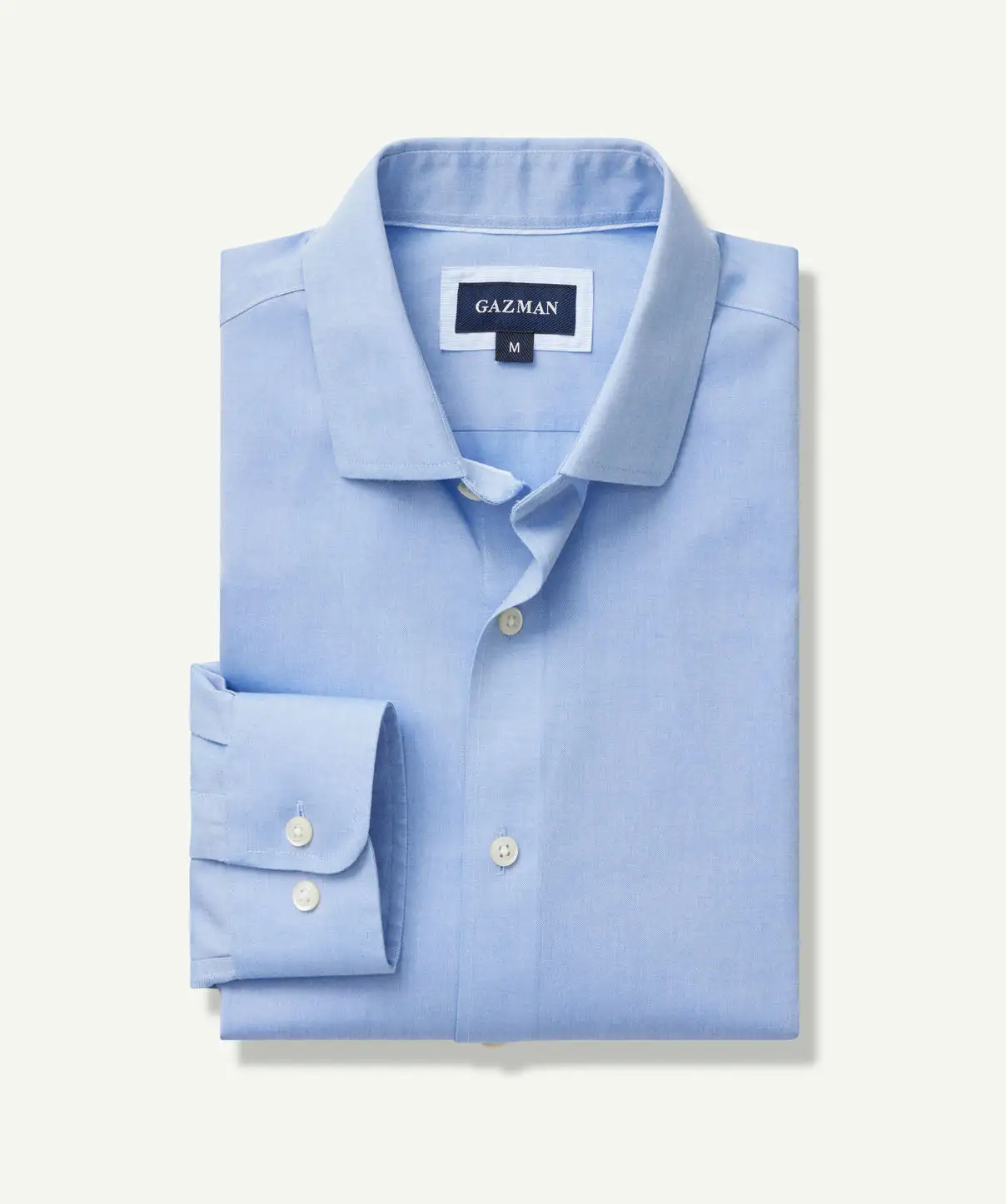 Gazman Easy Care Plain Oxford Shirt - Blue 4 Gazman Easy Care Plain Oxford Shirt - Blue - Image 2