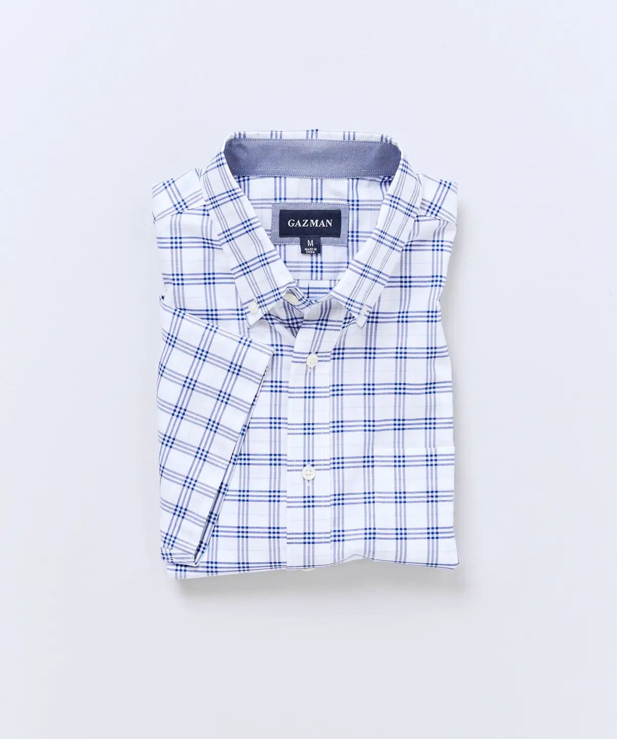 Gazman Easy Care Oxford Check Short Sleeve Shirt - White 4 Gazman Easy Care Oxford Check Short Sleeve Shirt - White - Image 2