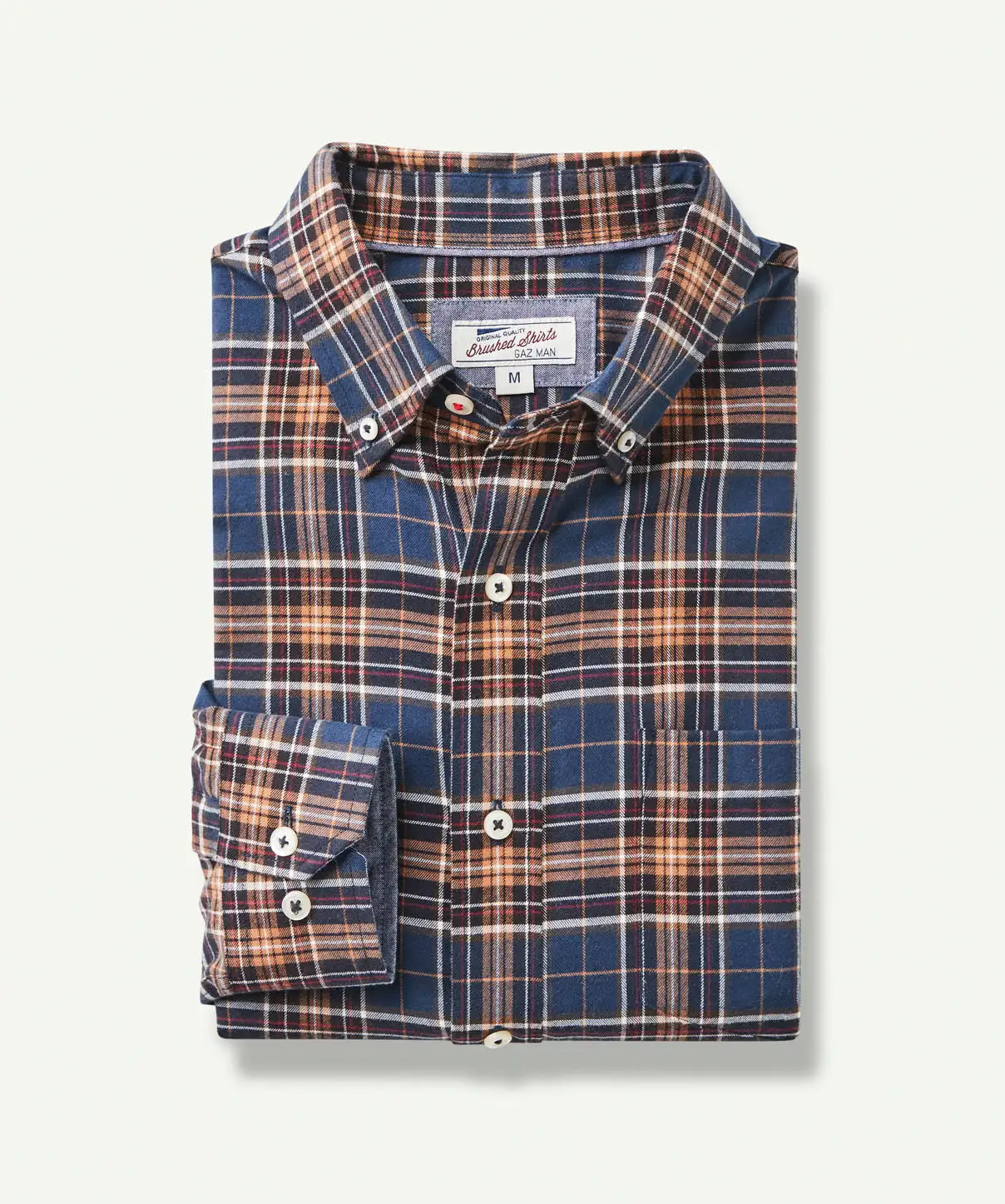 Gazman Brushed Multi Twill Check Long Sleeve Shirt - Multi Check 4 Gazman Brushed Multi Twill Check Long Sleeve Shirt - Multi Check - Image 2