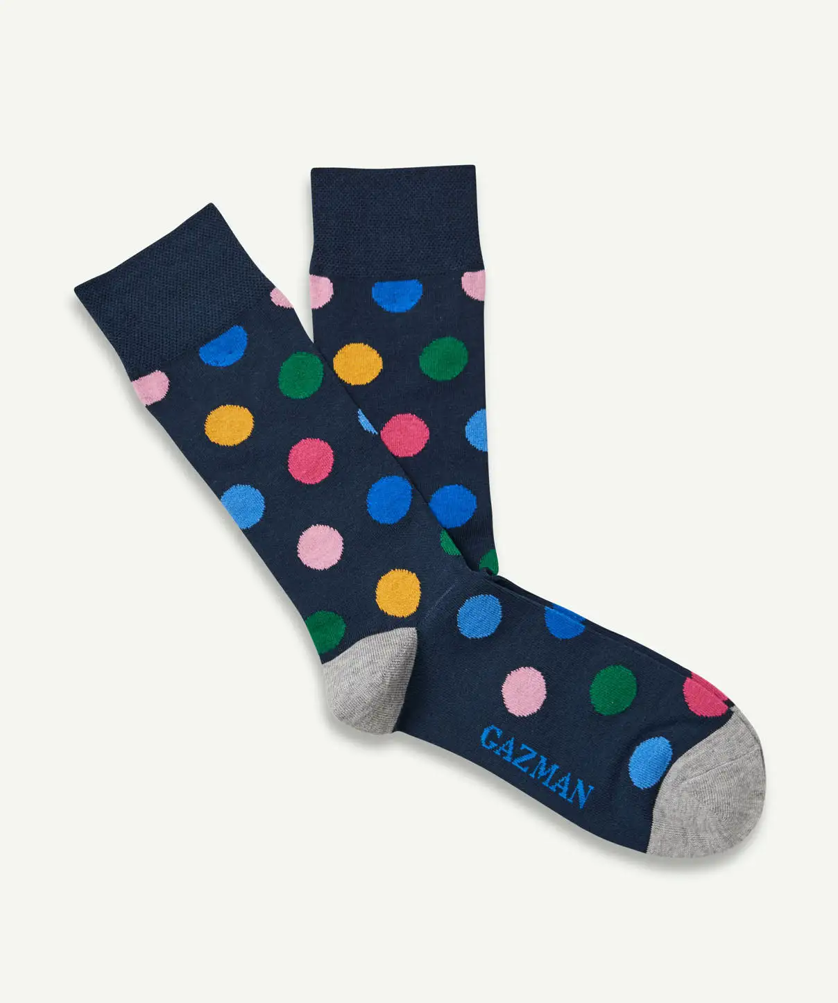 Gazman Non Tight Comfort Dot Sock - Navy 3 Gazman Non Tight Comfort Dot Sock - Navy