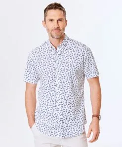 Gazman Tailored Fit Floral Short Sleeve Shirt - White 9 Gazman Tailored Fit Floral Short Sleeve Shirt - White -Cheap Gazman Store 2 82355eb8 73e4 4ff9 971f 451c68314068