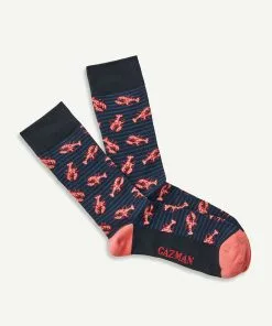 Gazman Non Tight Lobster Sock - Navy