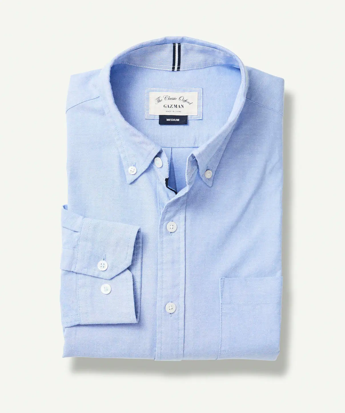 Gazman Casual Oxford Long Sleeve Shirt - Sky Blue 4 Gazman Casual Oxford Long Sleeve Shirt - Sky Blue - Image 2