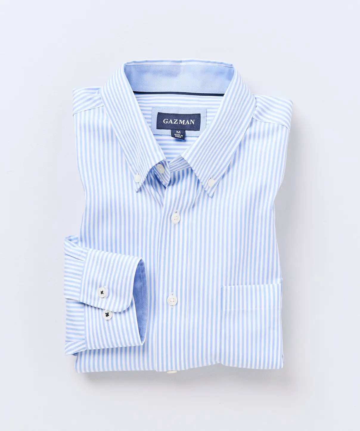Gazman Easy Care Bengal Stripe Shirt - Blue 4 Gazman Easy Care Bengal Stripe Shirt - Blue - Image 2