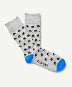 Gazman Non Tight Top Hat Socks - Grey Marle
