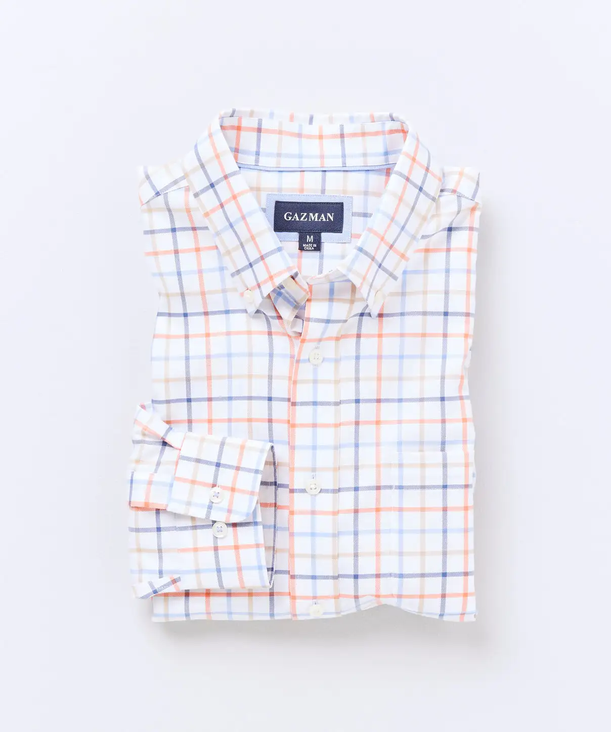 Gazman Easy Care Oxford Check Shirt - Multi Check 4 Gazman Easy Care Oxford Check Shirt - Multi Check - Image 2