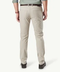 Gazman Modern Stretch 5 Pocket Pants - Limestone -Cheap Gazman Store 3 43070