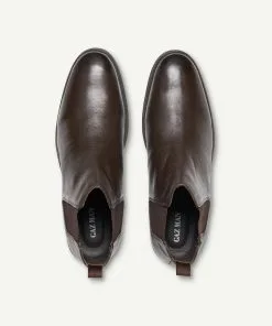 GAZMAN Leather Chelsea Boot - Chocolate -Cheap Gazman Store 3 43098