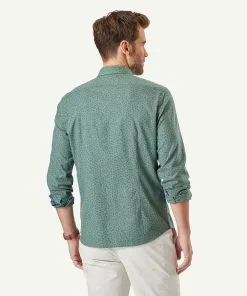 Gazman Tailored Brushed Leaf Print Long Sleeve Shirt - Forest 10 Gazman Tailored Brushed Leaf Print Long Sleeve Shirt - Forest -Cheap Gazman Store 3 44497