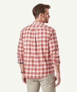 Gazman Brushed Twill Long Sleeve Shirt - Orange -Cheap Gazman Store 3 44502