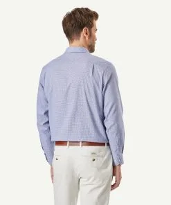 Gazman Brushed Arrow Print Long Sleeve Shirt - Pale Blue -Cheap Gazman Store 3 44522