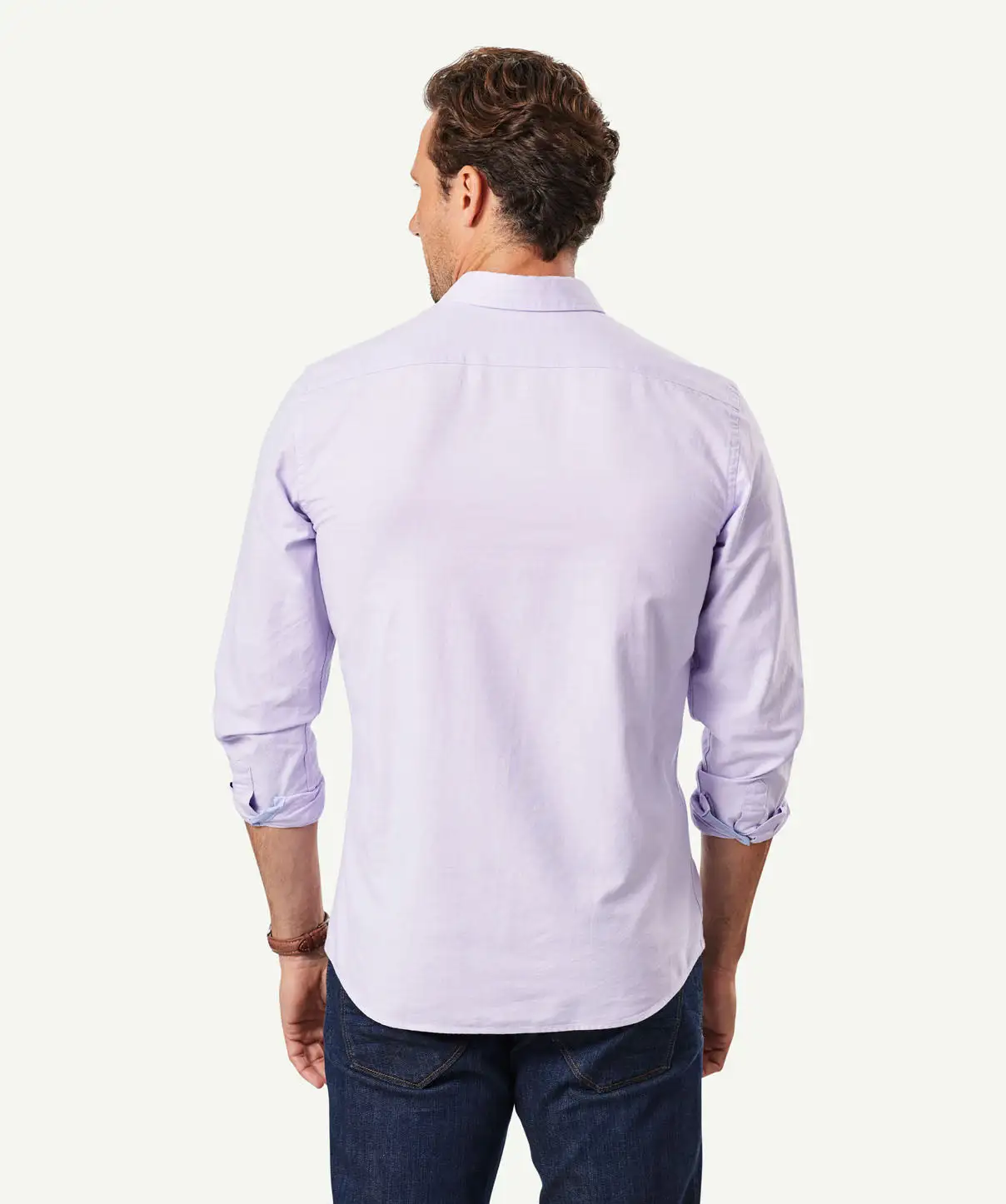 Gazman Tailored Casual Oxford Long Sleeve Shirt - Lilac 5 Gazman Tailored Casual Oxford Long Sleeve Shirt - Lilac - Image 3