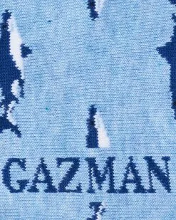 Gazman Non Tight Shark Sock - Blue Marle -Cheap Gazman Store 3 46374