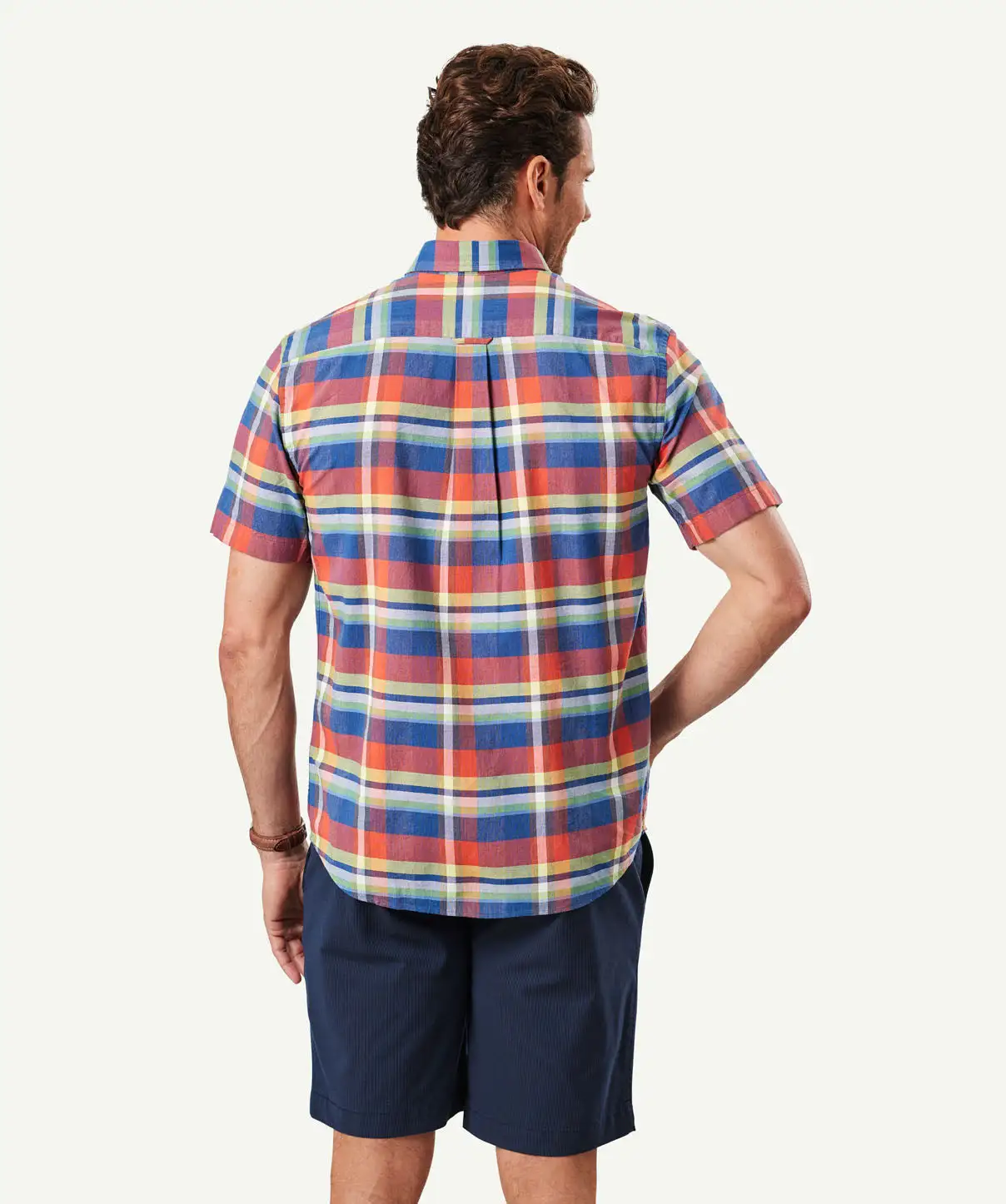 Gazman Casual Multi Check Short Sleeve Shirt - Multi Check 5 Gazman Casual Multi Check Short Sleeve Shirt - Multi Check - Image 3